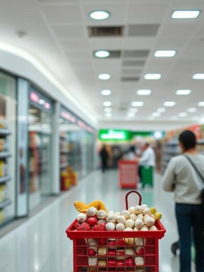Centros comerciais, Supermercados e Mercearias